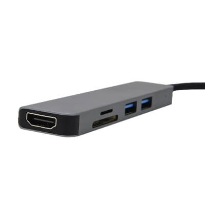 Адаптер 5 в 1 (USB*2, HDMI, TF/SD карта)-4