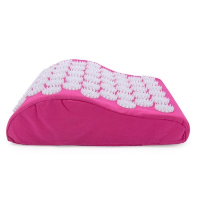 Массажная акупунктурная подушка (анатомическая) EcoRelax, розовый-3