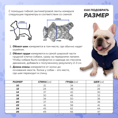 Зимний комбинезон для собак Chak синий 16 XL-4