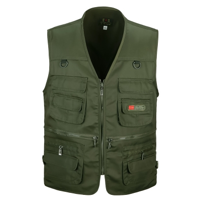 Жилет рыболовный с карманами Fishers Vest, зеленый XXXL-1