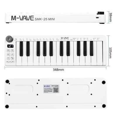 MIDI-клавиатура M-VAVE SMK-25MINI (25 клавиш)-3