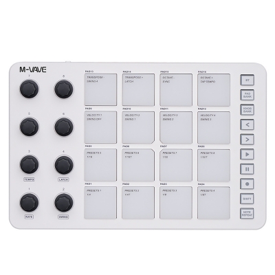 Беспроводной MIDI-контроллер M-VAVE SMC-PAD-3