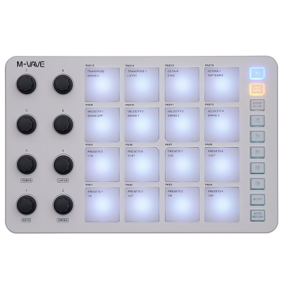 Беспроводной MIDI-контроллер M-VAVE SMC-PAD-1