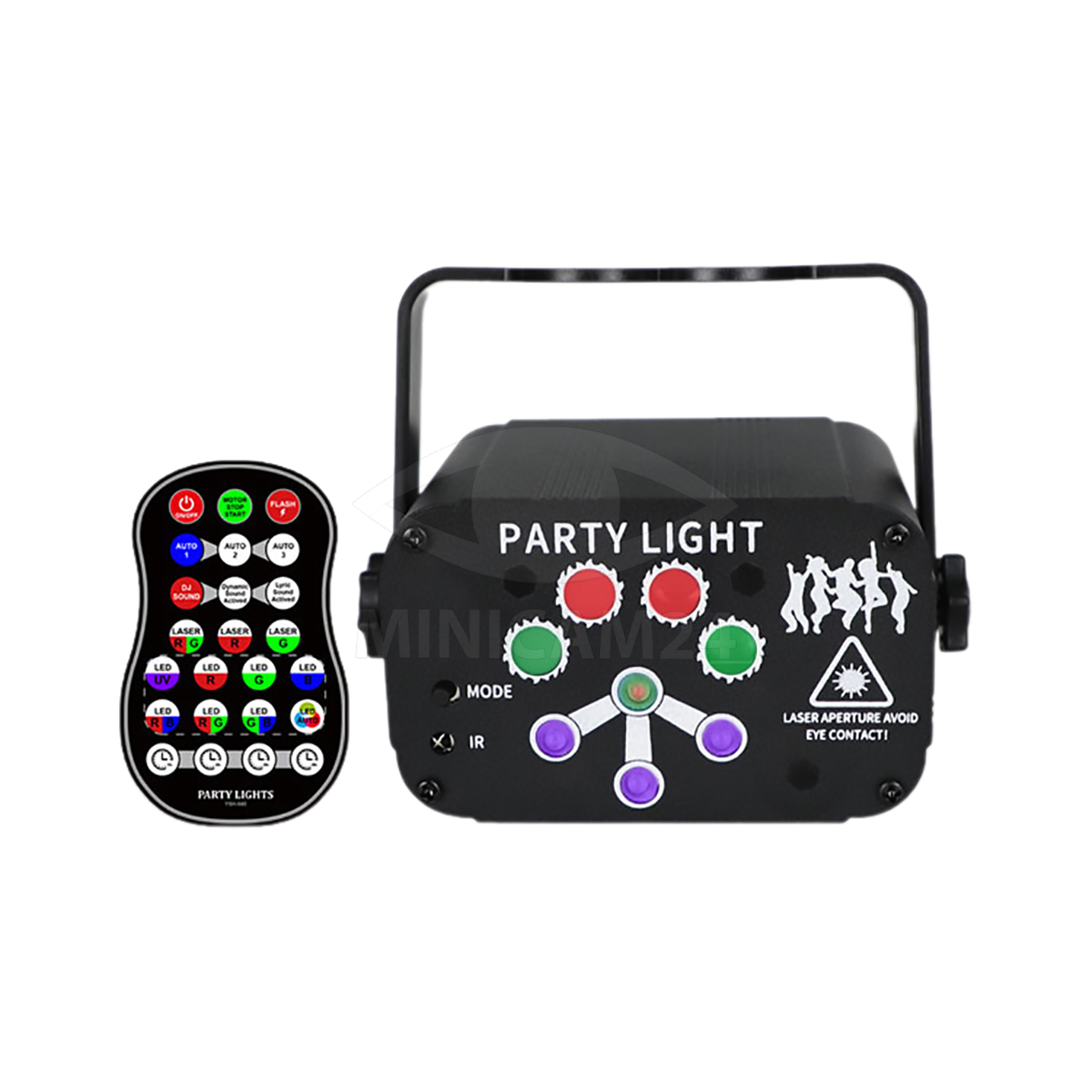 Лазерный проектор / светомузыка Party Light Y-240 (лазер, стробоскоп, LED,  ультрафиолет)