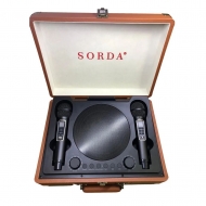 Караоке система Ретро Чемодан SORDA SD-2109 с двумя микрофонами